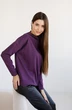 Джемпер 5077 фиолетовый + черный Ivera collection