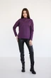 Джемпер 5077 фиолетовый + черный Ivera collection
