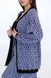Кардиган 5085 сиреневый + черный Ivera collection