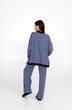 Кардиган 5085 сиреневый + черный Ivera collection