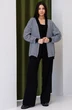Кардиган 5085 черный + белый Ivera collection