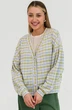 Кардиган 5092 сиреневый + салатовый Ivera collection