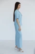 Костюм брючный 6010 голубой Ivera collection
