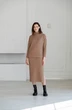 Костюм с юбкой 6020 коричневый Ivera collection