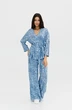 Костюм брючный 6033 голубой Ivera collection