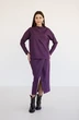 Костюм с юбкой 6036 фиолетовый + черный Ivera collection