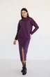 Костюм с юбкой 6036 фиолетовый + черный Ivera collection