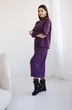 Костюм с юбкой 6036 фиолетовый + черный Ivera collection