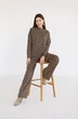 Пижама 6037 черный + песочный Ivera collection