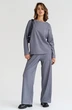 Костюм брючный 6038W белый + черный Ivera collection