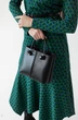 Костюм с юбкой 6039 зеленый + терракотовый Ivera collection
