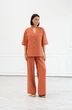 Костюм брючный 6053 терракотовый Ivera collection