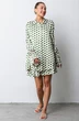 Костюм с шортами 6062 молочный + зеленый Ivera collection