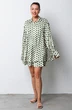 Костюм с шортами 6062 молочный + зеленый Ivera collection