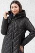 *Пальто 7007 черный Ivera collection