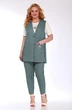 Костюм брючный 2670 зеленый Jurimex