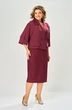 Платье 1124-3 бордовый KaVari plus size