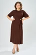 Платье 1138-2 коричневый KaVari plus size фото 4