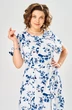 Платье 1151-1 бело-синий KaVari plus size фото 4