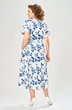 Платье 1151-1 бело-синий KaVari plus size фото 2