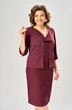 Платье 1158-1 бордовый KaVari plus size фото 4
