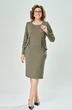 Платье 1160-2 темно зеленый KaVari plus size фото 3