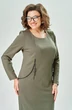 Платье 1160-2 темно зеленый KaVari plus size фото 5
