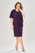 Платье 1161 баклажан KaVari plus size