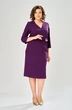 Платье 1162-1 баклажан KaVari plus size