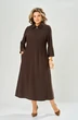 Платье 1164 коричневый KaVari plus size фото 3