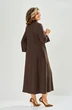 Платье 1164 коричневый KaVari plus size фото 2