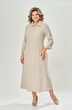 Платье 1164-1 бежевый KaVari plus size