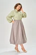 Юбка 2014-1 серо-фиолетовый KaVari plus size фото 4