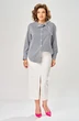 Блузка 4032 синий + белый KaVari plus size фото 3