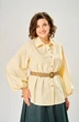 Рубашка 4033-1 сливочное масло KaVari plus size