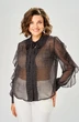 Блузка 4034 черный горох KaVari plus size фото 3