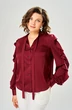 Блузка 4034-3 бордовый KaVari plus size фото 5