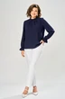 Блузка 4035-1 темно зеленый KaVari plus size фото 3