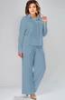 Костюм брючный 8067-2 синий KaVari plus size фото 3