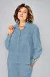 Костюм брючный 8067-2 синий KaVari plus size фото 4