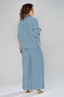 Костюм брючный 8067-2 синий KaVari plus size фото 2