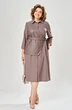 Костюм с платьем 8071 бежевый KaVari plus size фото 3