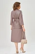Костюм с платьем 8071 бежевый KaVari plus size фото 2