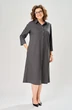 Костюм с платьем 8071-1 серо-черный KaVari plus size фото 5