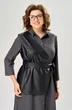 Костюм с платьем 8071-1 серо-черный KaVari plus size фото 4