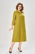 Костюм с платьем 8071-2 горчично-черный KaVari plus size фото 5