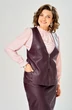 Костюм с юбкой 8072-1 бордовый KaVari plus size фото 5