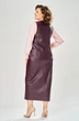 Костюм с юбкой 8072-1 бордовый KaVari plus size фото 2