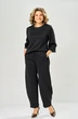 Костюм брючный 8074 черный KaVari plus size
