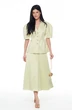 Костюм с юбкой 8056 олива KaVari фото 2